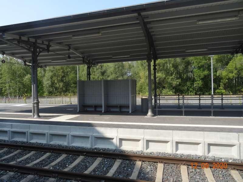 Restaurierter Wartebereich